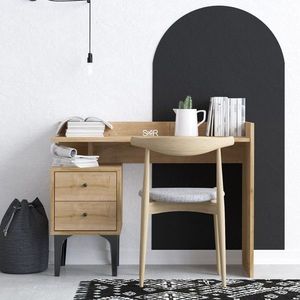 Psací stůl PUUK se skříňkou dubový vyobraziť