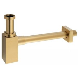 SAPHO - Umývadlový sifón 5/4", odpad 32, hranatý, zlato mat SI419 vyobraziť