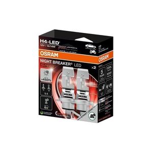 Sada 2x LED autožiarovka NIGHT BREAKER SPEED H4 P43T/14W/12V 6000K - Osram 64193DWNBSP-2HB vyobraziť
