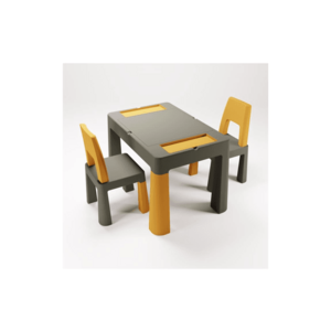 TEGA BABY - Detský stolík so stoličkami sivá/žltá TI-011-172 vyobraziť