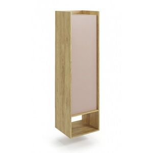 Regál MOBIUS 1D prírodný orech/staroružová vyobraziť