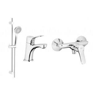 KFA - MORRIS sada 3v1 umývadlová + sprchová batéria so sprchovou súpravou chróm 5241-002-00 vyobraziť