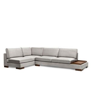 Rohová pohovka Tulip s odkladacím stolíkom svetlo šedá ľavá vyobraziť