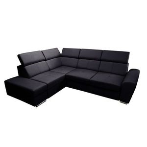 Rohová rozkládací pohovka Colt černá pravá vyobraziť