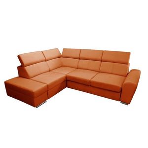 Rohová rozkladacia pohovka Colt oranžová levá vyobraziť