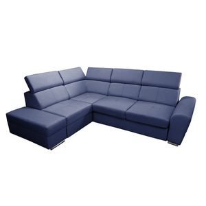 Rohová rozkladacia pohovka Colt tmavo modrá levá vyobraziť