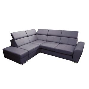 Rohová rozkladacia pohovka Colt tmavo šedá levá vyobraziť