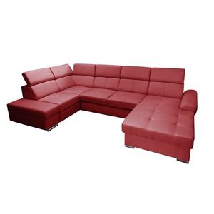 Rohová rozkladacia pohovka s leňoškou Colt II červená vyobraziť