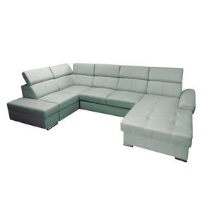 Rohová rozkladacia pohovka s leňoškou Colt II svetlo zelená vyobraziť