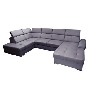 Rohová rozkladacia pohovka s leňoškou Colt II tmavo šedá vyobraziť