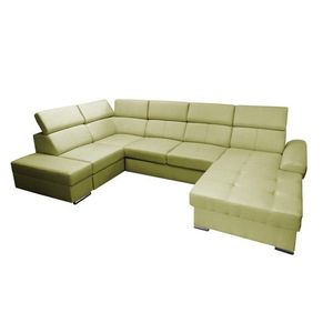 Rohová rozkladacia pohovka s leňoškou Colt II zelená vyobraziť