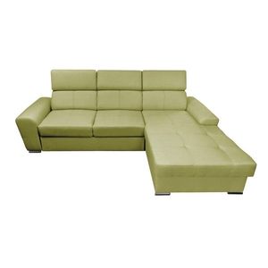 Rohová rozkladacia pohovka s leňoškou Colt zelená vyobraziť