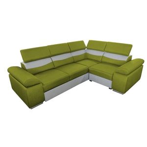 Rohová rozkladacia pohovka Smile 2A1/1A2 zelená vyobraziť