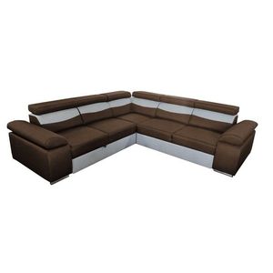 Rohová rozkladacia pohovka Smile 2A2 hnedá vyobraziť