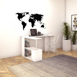 Rohový písací stôl Gelincik biely vyobraziť