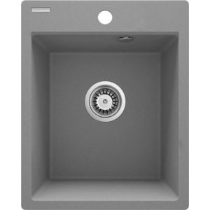 DEANTE DEANTE - Corio metalický šedý granitový drez, 1miska ZRC_S103 vyobraziť