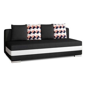 Rozkládací pohovka CALIA 195 cm Sawana 14/Soft 17/Zigzag 60 černá vyobraziť
