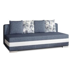 Rozkládací pohovka CALIA 195 cm Sawana 80/Soft 17/Botanical 80 modrá vyobraziť