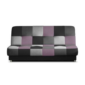 Rozkládací pohovka CAYO 192 cm Soro 100/Soro 93/Soro 83/Soro 65 černo-fialová vyobraziť