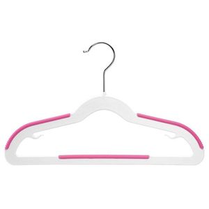 Sada 10 ks dětských ramínek KIDSI bílo-růžová vyobraziť