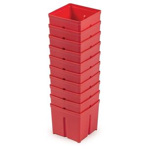 Sada 10 plastových boxů na nářadí TIGER BOX 10, 5x10, 5x9, 7 cm červená vyobraziť