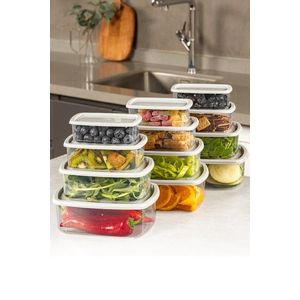 Sada 12 ks potravinových boxů BONNIE II. šedá vyobraziť