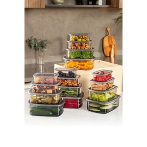 Sada 16 ks potravinových boxů BONNIE II. antracitová vyobraziť