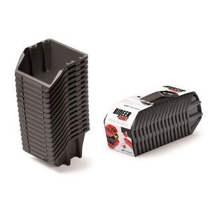 Sada 16 úložných boxov BENER 23, 4 x 7, 7 x 9, 2 cm čierna vyobraziť