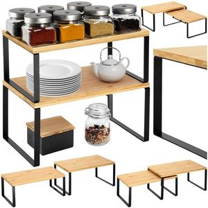 Sada 2 ks kuchyňských polic GINGER černá/hnědá vyobraziť