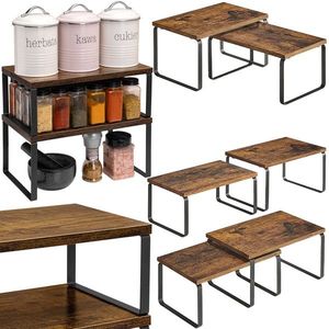 Sada 2 ks kuchyňských polic GINGER černá/starý dub vyobraziť