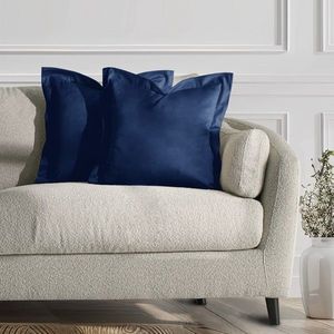 Sada 2 ks povlaků na polštáře AmeliaHome Velvet Side indigová vyobraziť