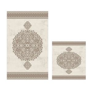 Sada 2 kusů koupelnových podložek Oriental King béžová vyobraziť