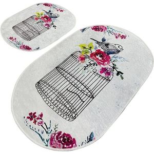 Sada 2 kusů koupelnových předložek Cage vícebarevná vyobraziť