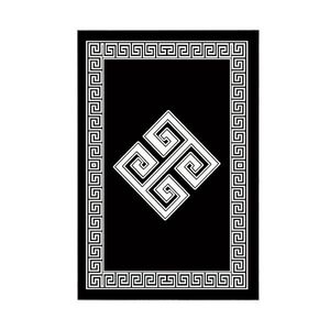 Sada 2 kusů koupelnových předložek Labyrinth černá vyobraziť