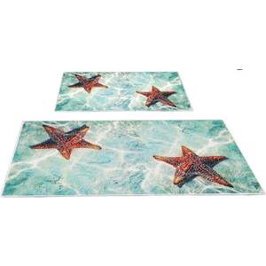 Sada 2 kusů koupelnových předložek SeafishBlue modrá vyobraziť