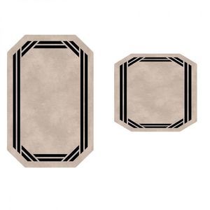 Sada 2 kusů koupelnových předložek Simplicity béžová vyobraziť