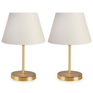 Sada 2 stolních lamp Deno I krémová vyobraziť