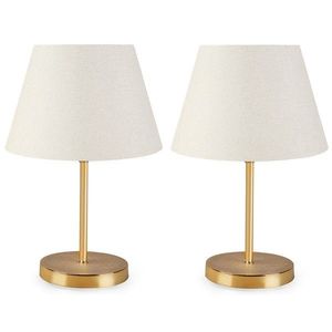 Sada 2 stolních lamp Deno II krémová vyobraziť