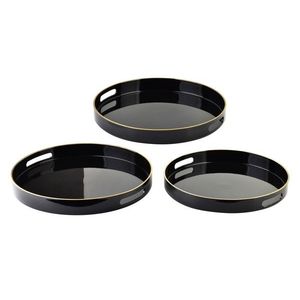 Sada 3 ks dekorativních podnosů Norema černá vyobraziť