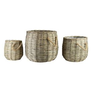 Sada 3 ks košíků GUSTAV II M-XL béžová vyobraziť