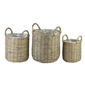 Sada 3 ks kulatých košíků GUSTAV III M-XL béžová vyobraziť