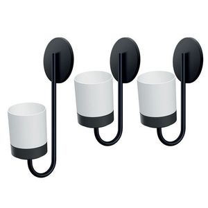 Sada 3 květináčů na zeď BLOOMIEXER bílá/černá vyobraziť