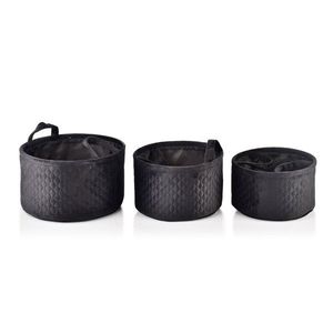 Sada 3 úložných košov Sara II čierna vyobraziť