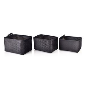 Sada 3 úložných košov Sara III čierna vyobraziť