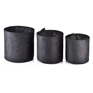 Sada 3 úložných košov Sara IV čierna vyobraziť