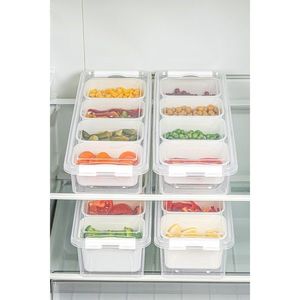 Sada 4 ks potravinovýcb boxů Lukutu6 čirá vyobraziť