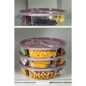 Sada 4 ks potravinových boxů LUY růžová vyobraziť