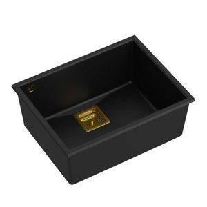 Quadron Quadron - Granitový drez DAVID 50 Black Zlaty HQD5542U7-G1 vyobraziť