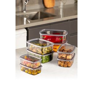 Sada 8 ks potravinových boxů BONNIE II. antracitová vyobraziť