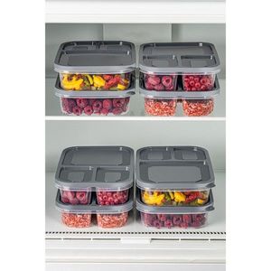 Sada 8 ks potravinových boxů LUY antracitová vyobraziť